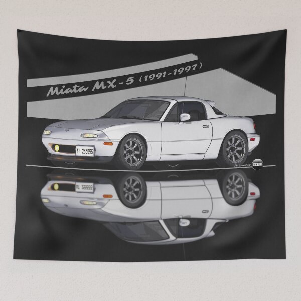 Item preview, Miata - MX-5 NA 1991-1997 (Crystal White) - Small Car, Big Smile designed and sold by Azaziel.