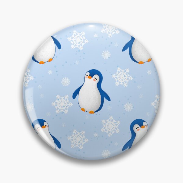 Item preview, Cutest penguin on blue backround seamless pattern  designed and sold by jancajiravova.