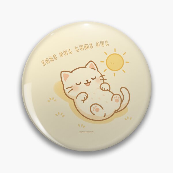 Item preview, Suns Out Tums Out – Cute Sunbathing Cat Design designed and sold by MLynCollective.