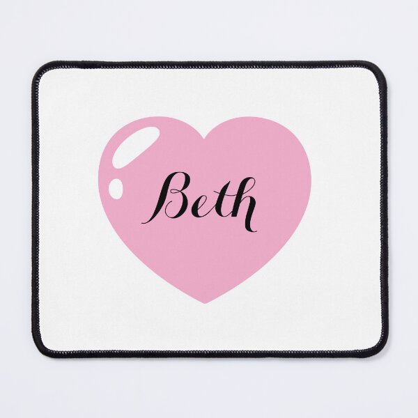 Item preview, Beth Name with Pink Heart designed and sold by Monika Howarth.