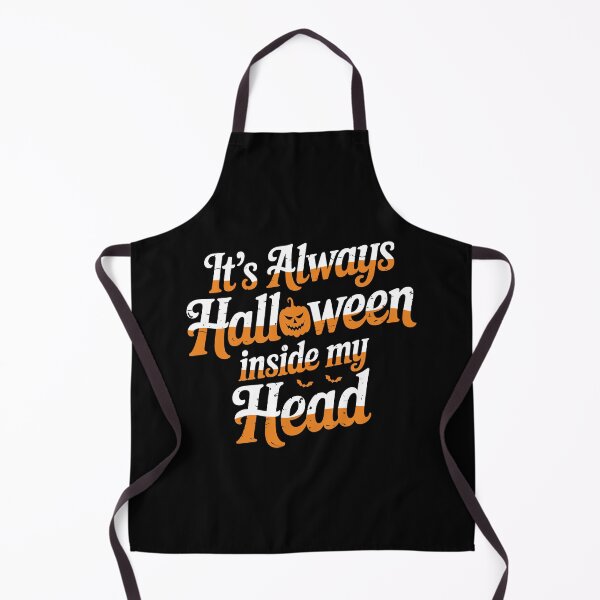 Item preview, It's Always Halloween Inside My Head – Typography Halloween T-Shirt designed and sold by MursalinDesigns.
