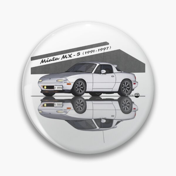 Item preview, Miata - MX-5 NA 1991-1997 (Crystal White) - Small Car, Big Smile designed and sold by Azaziel.