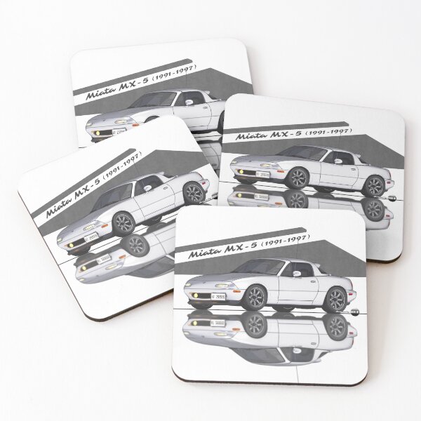 Item preview, Miata - MX-5 NA 1991-1997 (Crystal White) - Small Car, Big Smile designed and sold by Azaziel.