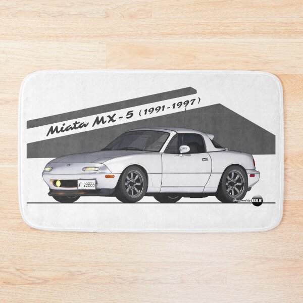 Item preview, Miata - MX-5 NA 1991-1997 (Crystal White) - Small Car, Big Smile designed and sold by Azaziel.