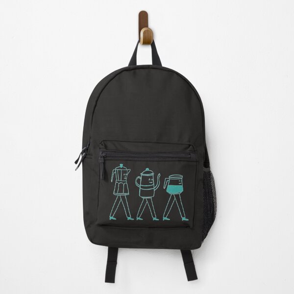 Item preview, March of the Coffee Pots – Cute Walking Coffee Makers Illustration designed and sold by glamoursh.
