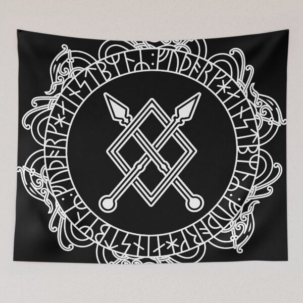 Item preview, Gungnir – Odin’s Spear with Younger Futhark Runes designed and sold by midgartdesign.