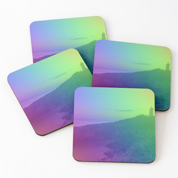 Item preview, Sunset Glow Over Quiet Bay - Rainbow Hue Edit designed and sold by Dryft7.