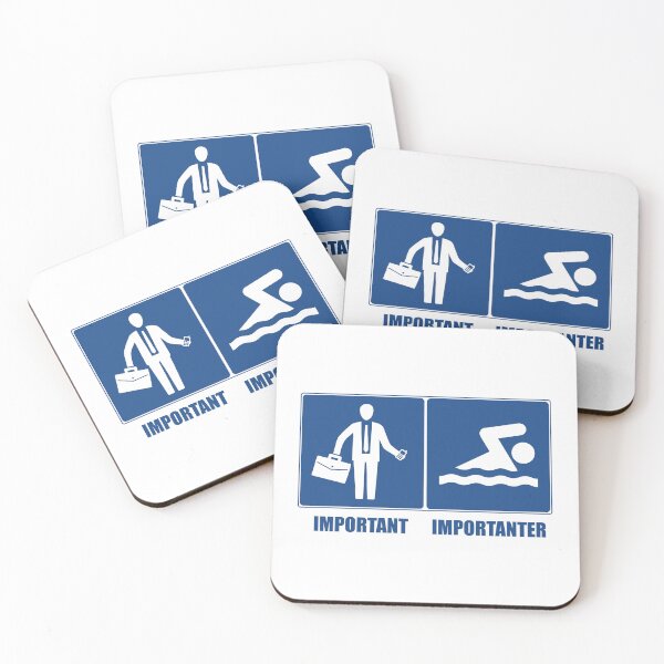 Item preview, Work Is Important, Swimming Is Importanter designed and sold by Esskay Designs.