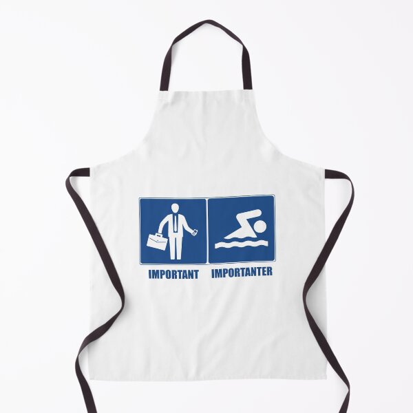 Artikelvorschau, Arbeit ist wichtig, Schwimmen ist wichtiger entworfen und verkauft von Esskay Designs.