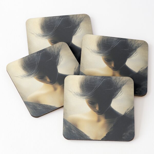Item preview, Moody Abstract Portrait of Mysterious Figure – Soft Light and Ethereal Atmosphere designed and sold by Shoot-The-Moon.