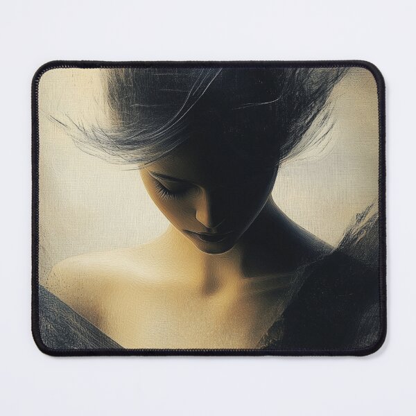 Item preview, Moody Abstract Portrait of Mysterious Figure – Soft Light and Ethereal Atmosphere designed and sold by Shoot-The-Moon.
