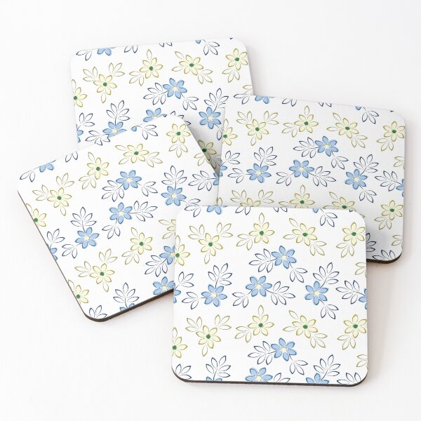 Item preview, Painterly Florals – Yellow & Sky designed and sold by ImpalaMoon.