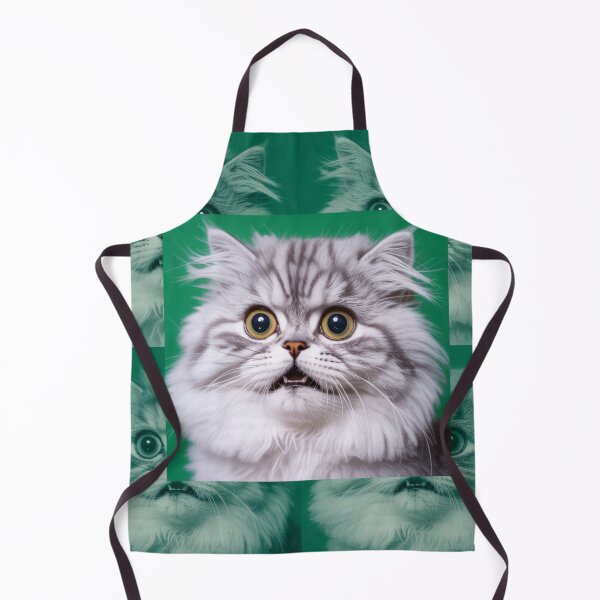 Item preview, Surprised Cat Portrait designed and sold by NicolasGlowArt.