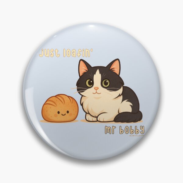 Item preview, Just Loafin’ – Mr Bobby Cat and Bread Design designed and sold by MLynCollective.