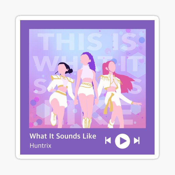 Item preview, What It Sounds Like Huntrix Spotify Cover Image designed and sold by Cryptid-Crafter.