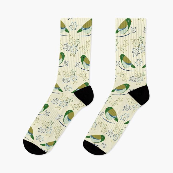 Item preview, Green Finch with Wildflower Charm designed and sold by ImpalaMoon.