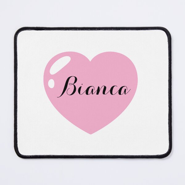 Item preview, Bianca Name with Pink Heart  designed and sold by Monika Howarth.