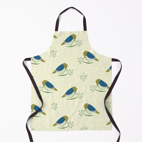 Item preview, Olive/Blue Birds with Floral Texture designed and sold by ImpalaMoon.