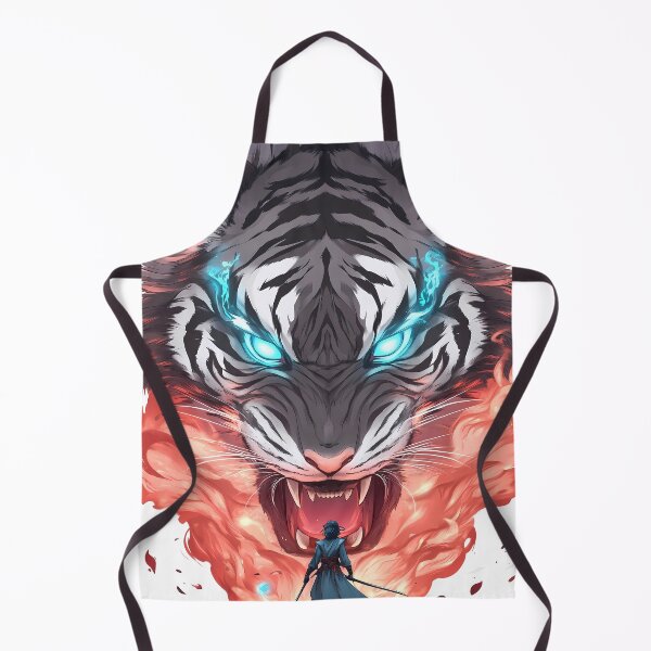 Item preview, Giant Animal Lone Swordsman Facing Fiery Cosmic Tiger Spirit designed and sold by kludtmiessek.