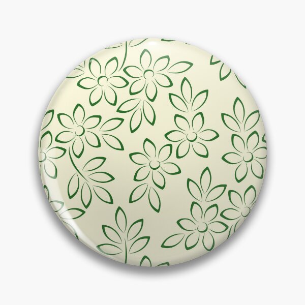 Aperçu de l'œuvre Gravure florale vert forêt créée et vendue par ImpalaMoon.