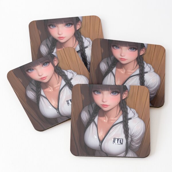 Item preview, Akeno Himejima High School DxD Sauna Look White Hoodie Braids Pose designed and sold by kludtmiessek.