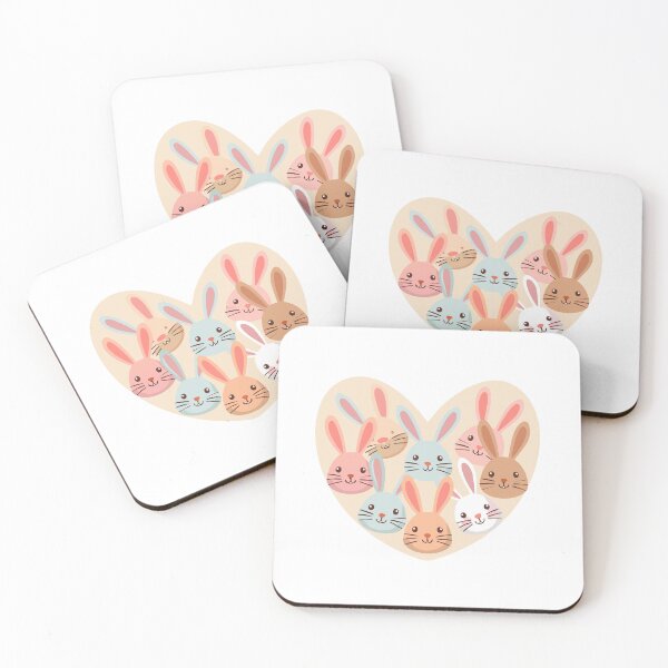 Item preview, Bunnies on a love heart designed and sold by jazzydevil.
