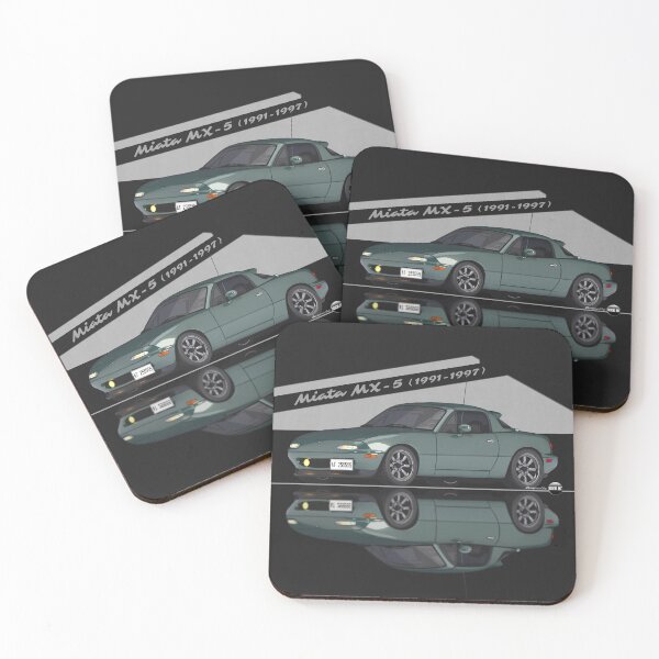 Item preview, Miata - MX-5 NA 1991-1997 (British Racing Green) - Small Car, Big Smile designed and sold by Azaziel.