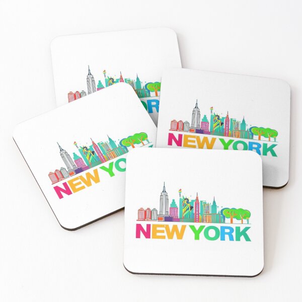 Item preview, New York Cityscape Skyline Sticker – Day View designed and sold by Imaginarium of Chaos falcon88 .
