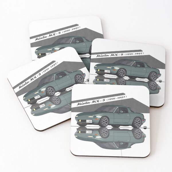 Item preview, Miata - MX-5 NA 1991-1997 (British Racing Green) - Small Car, Big Smile designed and sold by Azaziel.