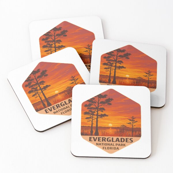 Item preview, Everglades National Park Retro Swamp Wildlife Sticker designed and sold by Ismeal Von.