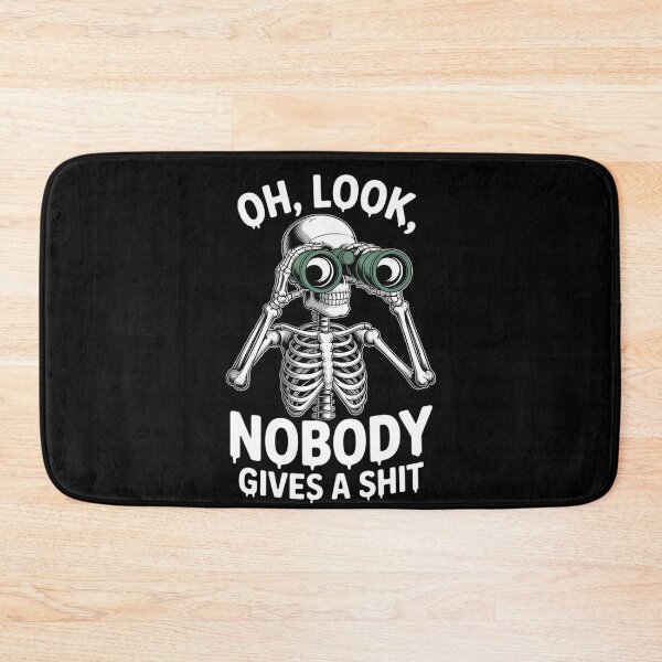 Item preview, Oh Look No One Cares Skeleton Binoculars Art Skeleton Lovers designed and sold by DeadlockCrew.