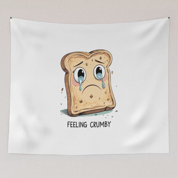 Item preview, Feeling Crumby – Sad Slice of Toast designed and sold by DevasLane.