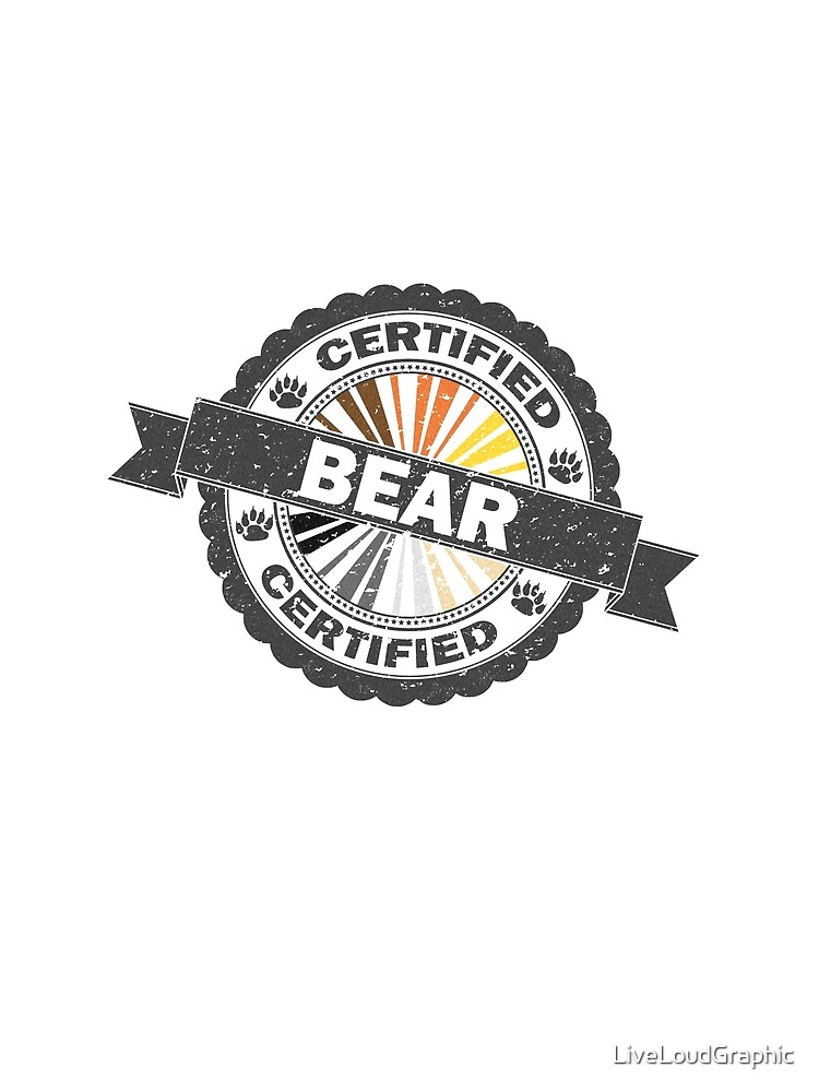 Certified Bear Stamp by LiveLoudGraphic