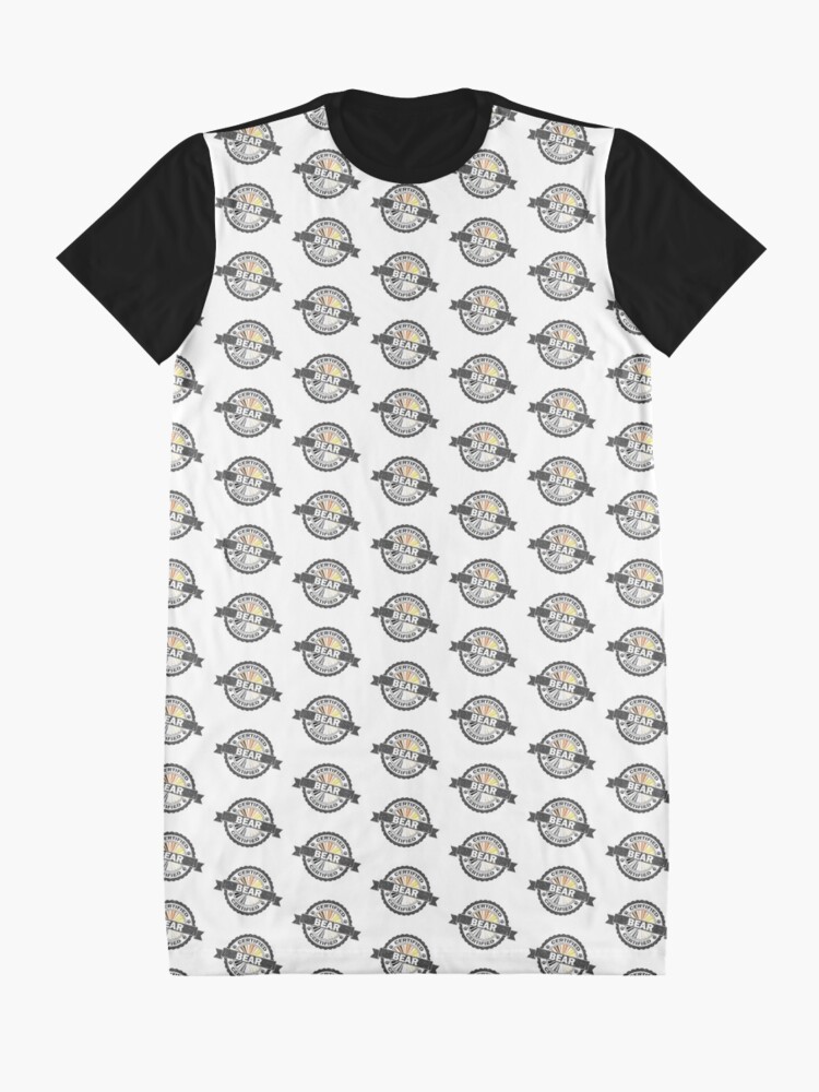 Alternate view of Certified Bear Stamp Graphic T-Shirt Dress