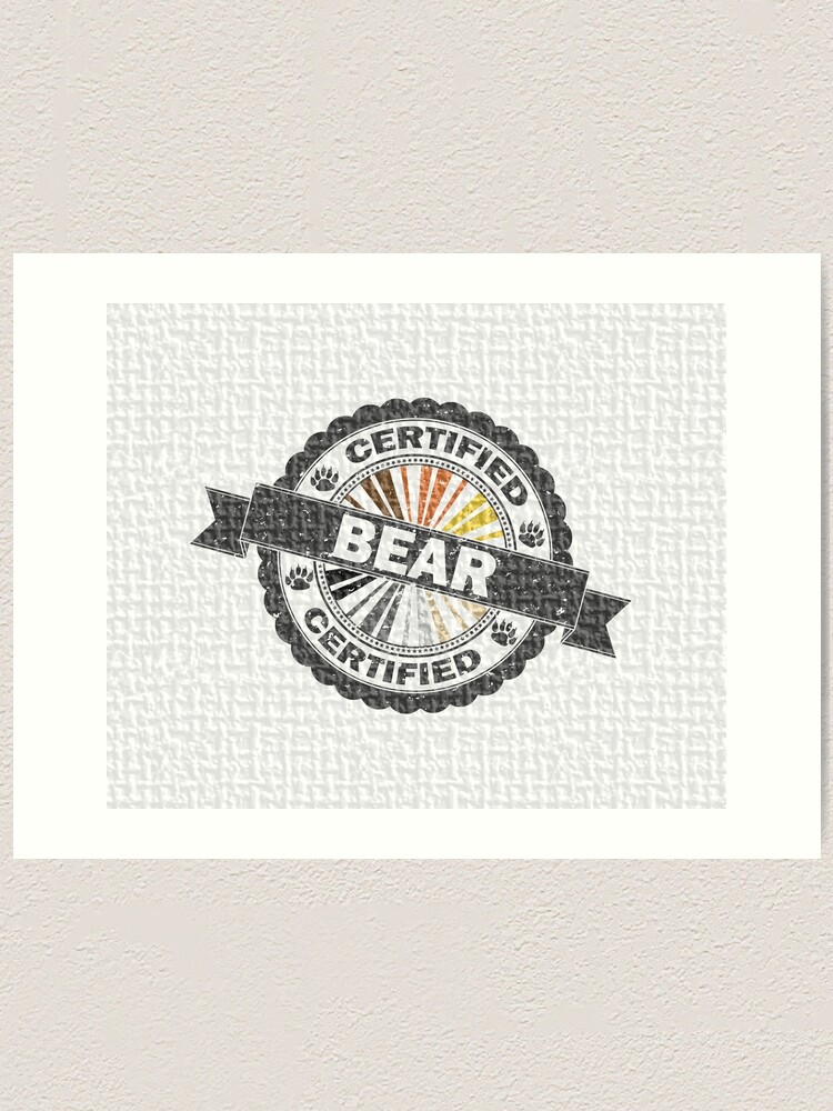 Alternate view of Certified Bear Stamp Art Print