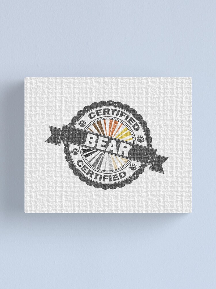 Alternate view of Certified Bear Stamp Canvas Print