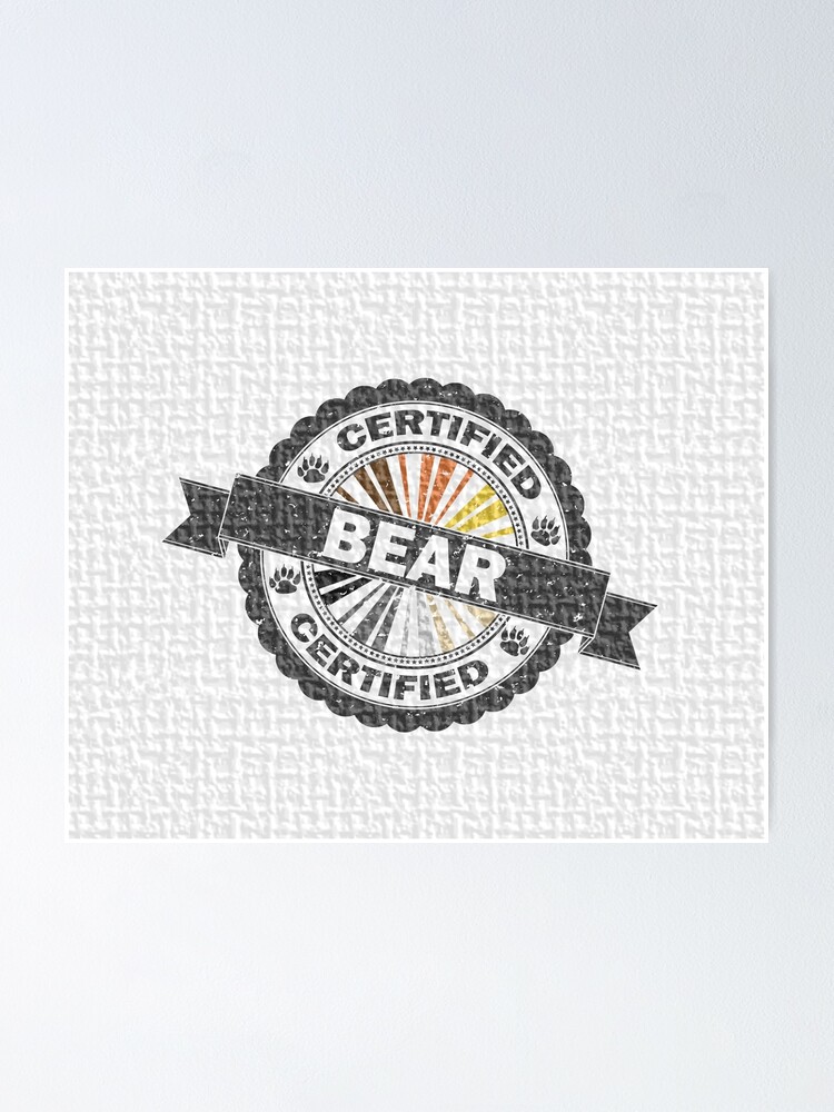 Alternate view of Certified Bear Stamp Poster