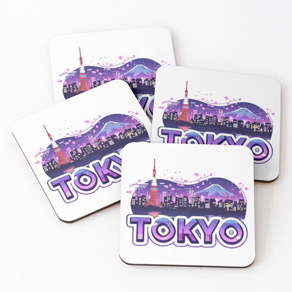 Item preview, Tokyo Night Skyline – Neon Lights Travel Art designed and sold by Imaginarium of Chaos falcon88 .