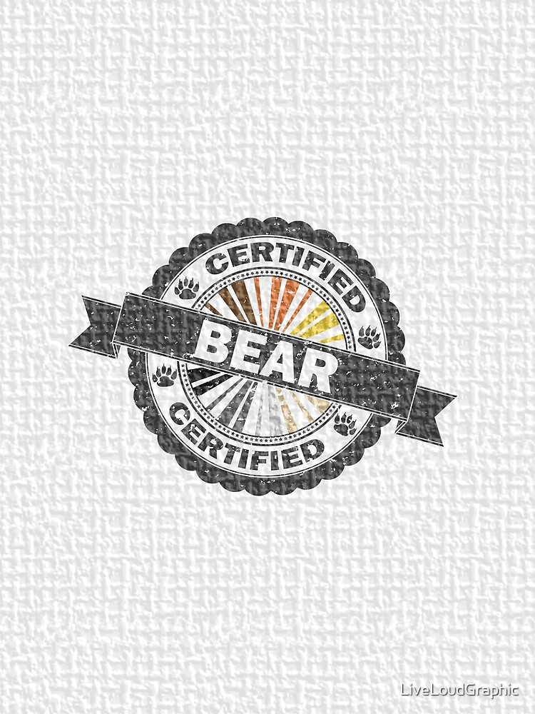 Certified Bear Stamp by LiveLoudGraphic