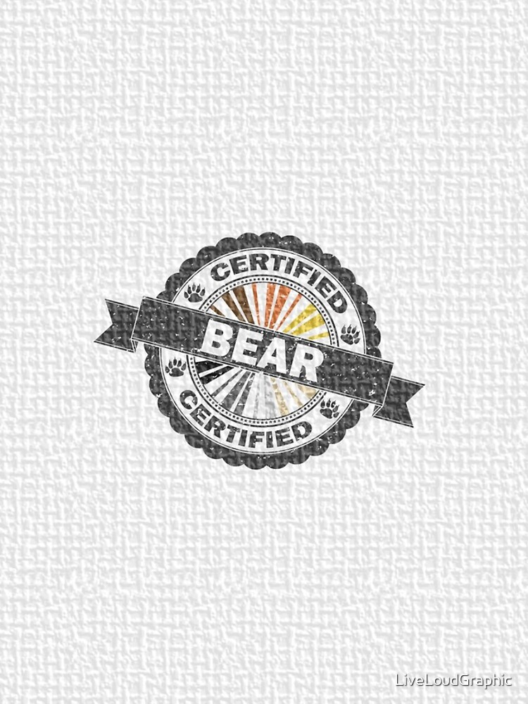 Certified Bear Stamp by LiveLoudGraphic