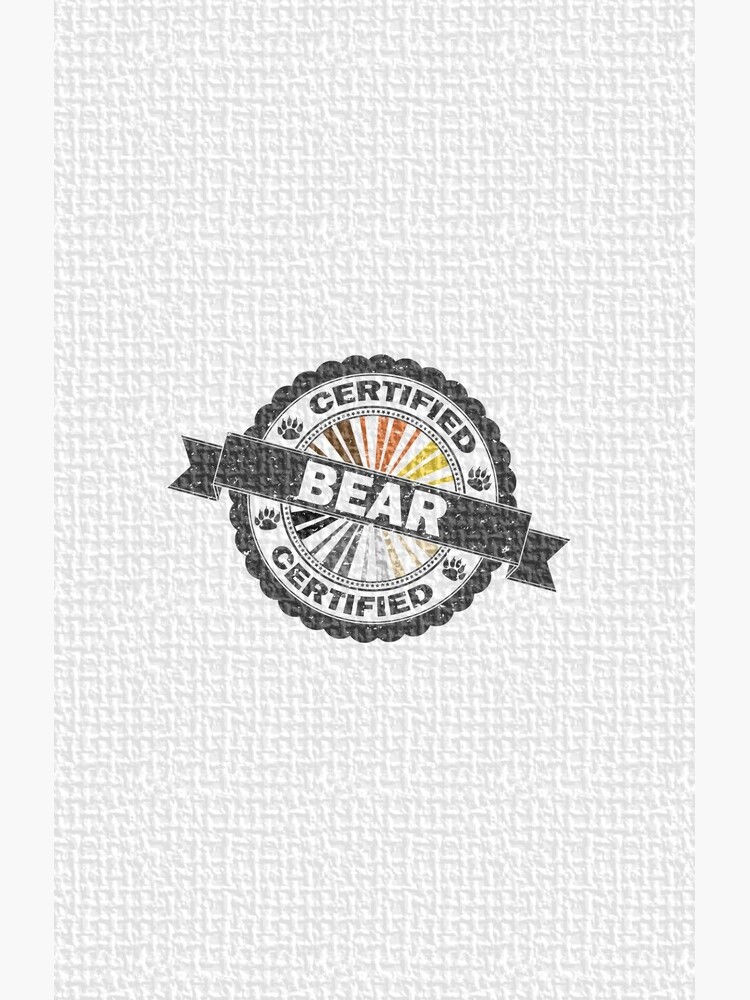 Certified Bear Stamp by LiveLoudGraphic