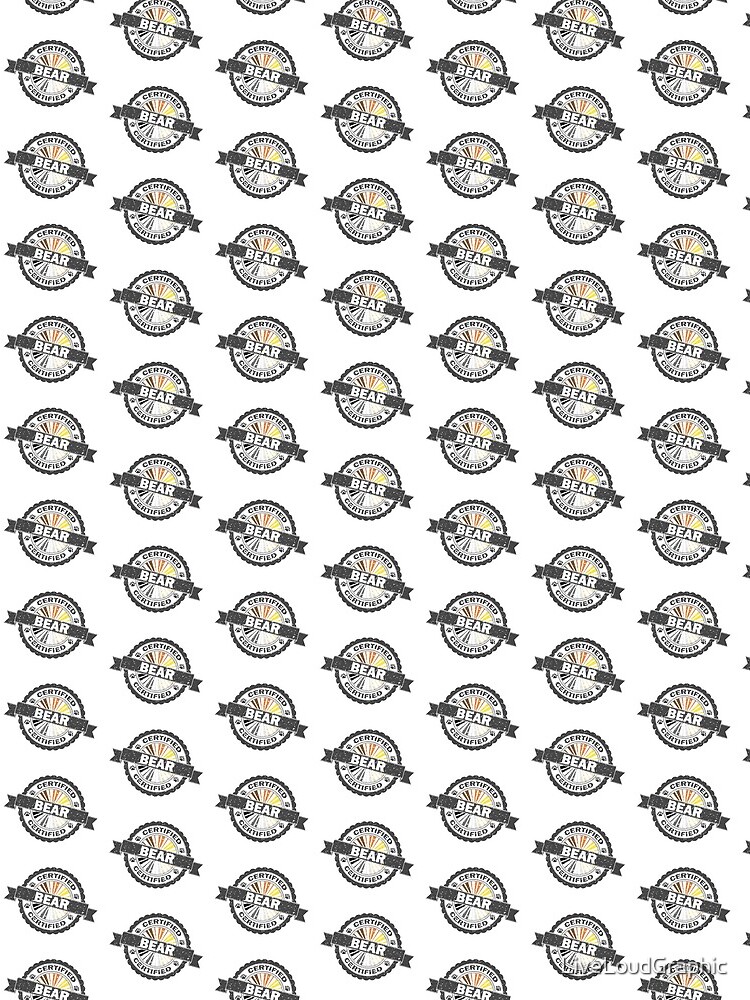 Certified Bear Stamp by LiveLoudGraphic