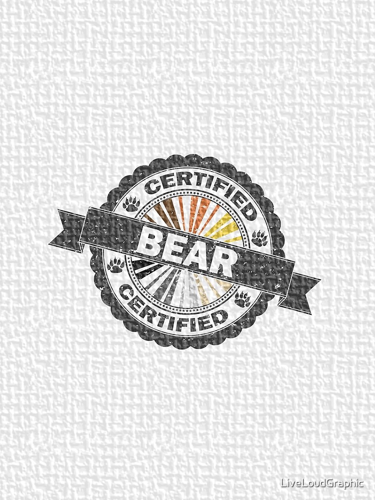 Certified Bear Stamp by LiveLoudGraphic