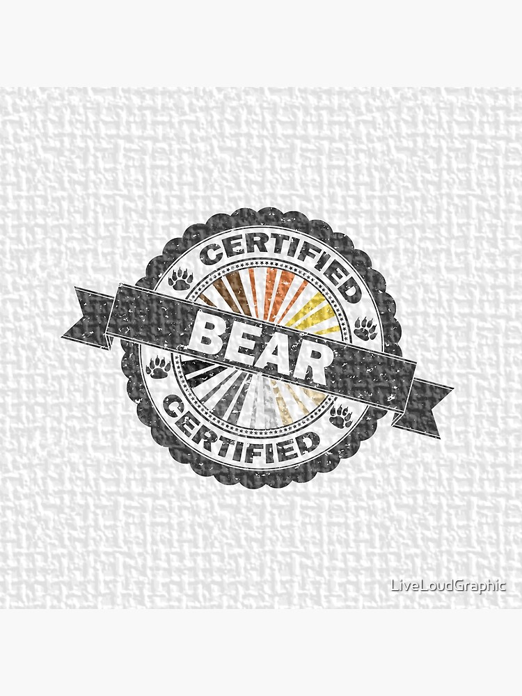 Certified Bear Stamp by LiveLoudGraphic