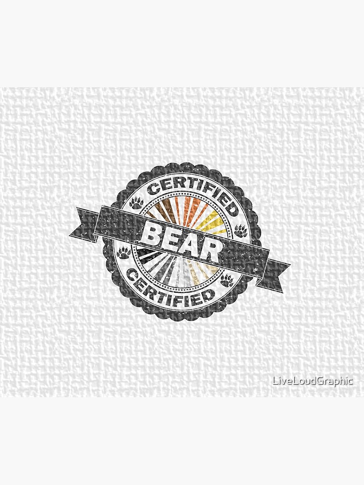 Certified Bear Stamp by LiveLoudGraphic