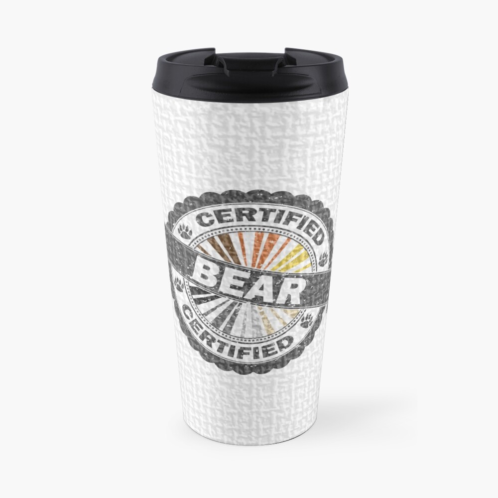 Certified Bear Stamp Travel Mug