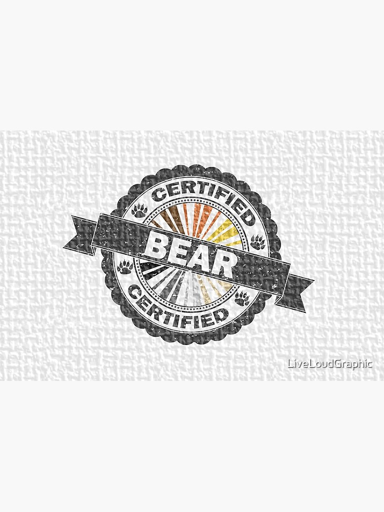 Certified Bear Stamp by LiveLoudGraphic