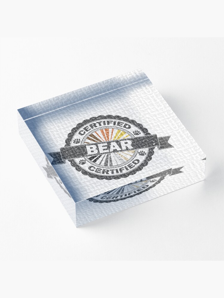 Alternate view of Certified Bear Stamp Acrylic Block