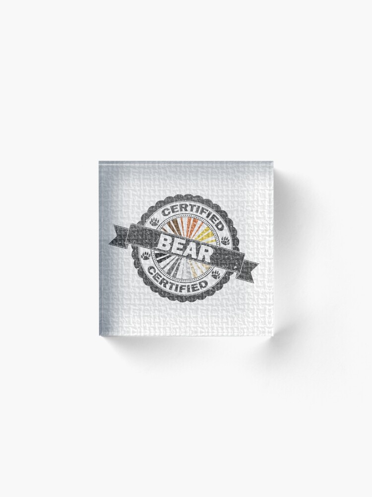 Alternate view of Certified Bear Stamp Acrylic Block