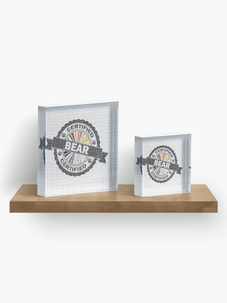 Alternate view of Certified Bear Stamp Acrylic Block